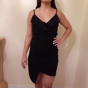 NWT Almost Famous Juniors Ruffle Asymetrical Dress